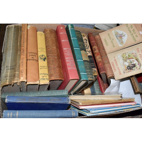 960 - FOUR BOXES OF VINTAGE BOOKS, TOYS, AND MISCELLANEOUS ITEMS, comprising a box of vintage books to inc... 