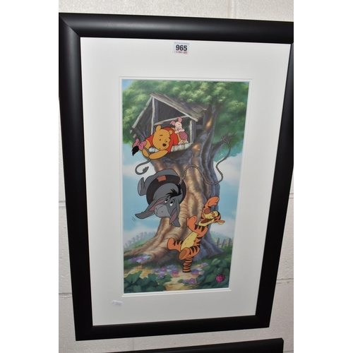 965 - FIVE LIMITED EDITION DISNEY SERICEL PICTURES, comprising 'Tiggerific' depicting Tigger with a remarq... 