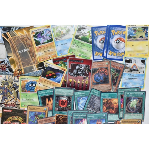 758 - A TIN OF OVER THREE HUNDRED YU-GI-OH CARDS, includes first editions, rares, ultra rares and secret r... 