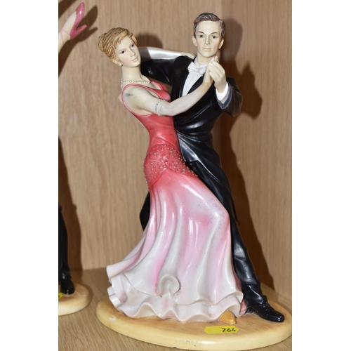 764 - SIX REGENCY 'DANCE SENSATIONS' FIGURE GROUPS, comprising The Viennese Waltz (base chipped), The Arge... 