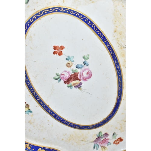 766 - FIVE PIECES OF LATE EIGHTEENTH AND EARLY NINETEENTH CENTURY DERBY PORCELAIN, comprising a 22.5cm cab... 