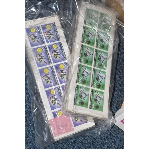 805 - SIX BOXES OF 'CINDERELLA/LOCAL' STAMPS to include thousands of Staffa Scotland, Umm Al Qaiwan, Ras A... 