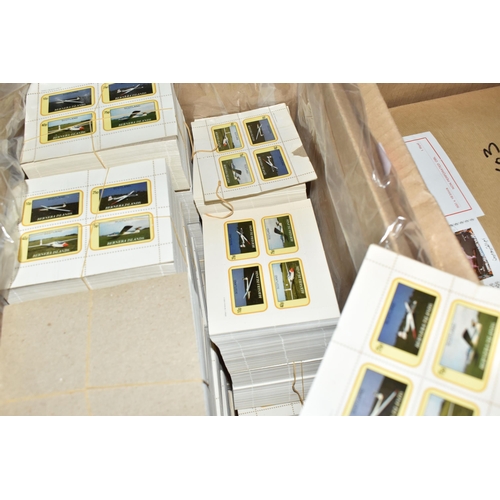 805 - SIX BOXES OF 'CINDERELLA/LOCAL' STAMPS to include thousands of Staffa Scotland, Umm Al Qaiwan, Ras A... 