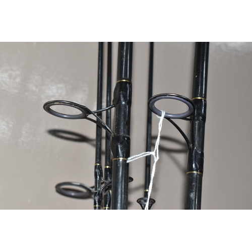 807 - THREE FOSTERS OF BIRMINGHAM 'DISCOVERY' CARP RODS, 12ft test curve unknown but came in 2.5, 3.0 and ... 