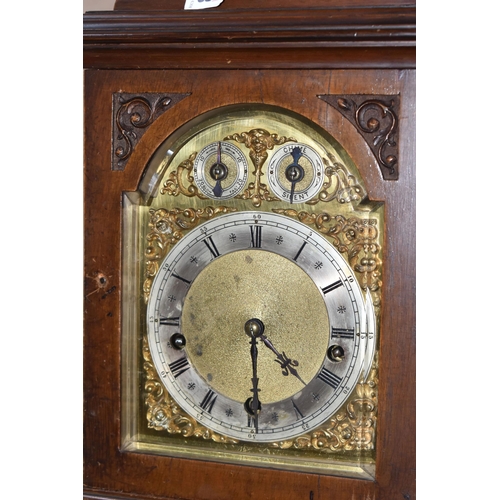 813 - A LATE NINTEENTH CENTURY/EARLY TWENTIETH CENTURY WINTERHALDER AND HOFMEIER BRACKET CLOCK with a bras... 