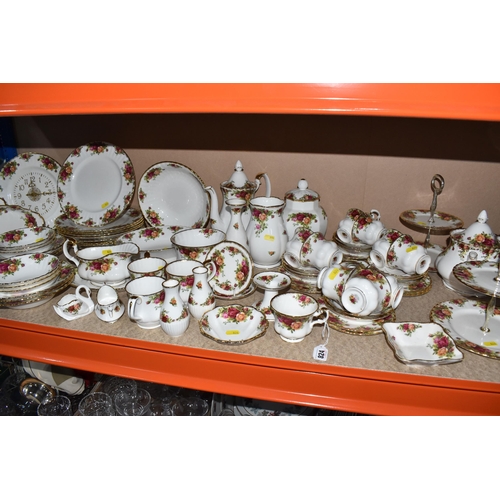 824 - A LARGE COLLECTION OF ROYAL ALBERT 'OLD COUNTRY ROSES' TEA, COFFEE, AND DINNER WARES to include a sa... 