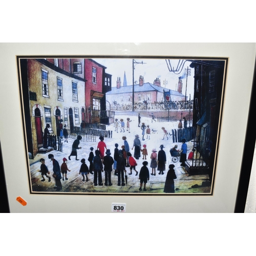 830 - L.S. LOWRY ( 1887-1976) 'FAMILY DISCUSSION', A LIMITED EDITION PRINT, depicting a mother, father and... 