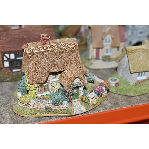 853 - A COLLECTION OF LILLIPUT LANE COTTAGES, comprising boxed cottages: The Crooked House, The Cuddy, Man... 