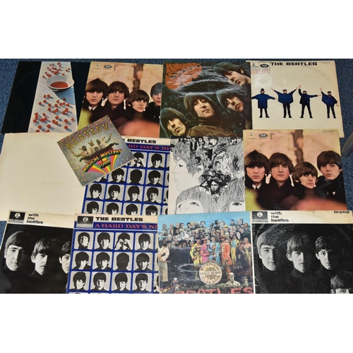 786 - TWELVE BEATLES LP RECORDS, comprising Mc Cartney PCS 7102, The Beatles double album No.0326874- PCS ... 