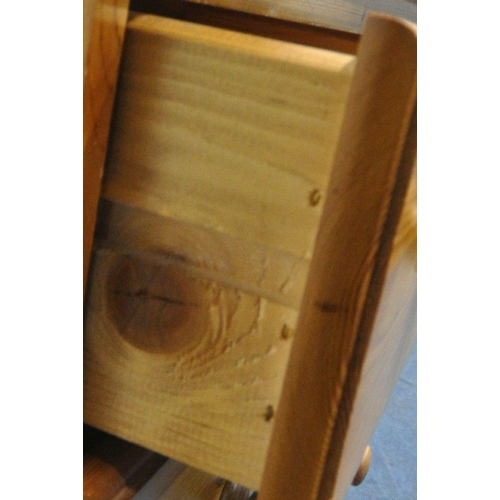 173 - A MODERN PINE CHEST OF FIVE DRAWERS, width 77cm x depth 46cm x height 106cm, condition report: overa... 
