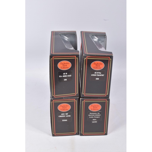 14 - A COLLECTION OF BOXED EXCLUSIVE FIRST EDITIONS DIECAST MODEL COACHES, thirty two models in total, al... 