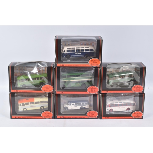 14 - A COLLECTION OF BOXED EXCLUSIVE FIRST EDITIONS DIECAST MODEL COACHES, thirty two models in total, al... 