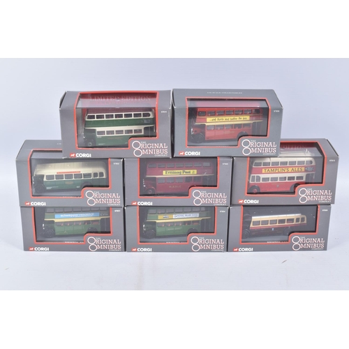 20 - A QUANTITY OF ASSORTED CORGI CLASSICS OOC BUS MODELS, assorted models from various eras and parts of... 
