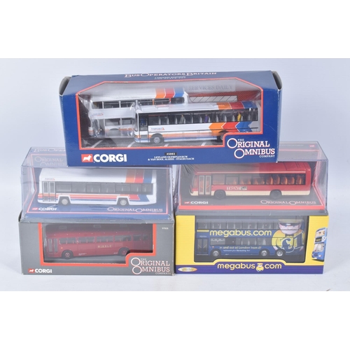 20 - A QUANTITY OF ASSORTED CORGI CLASSICS OOC BUS MODELS, assorted models from various eras and parts of... 
