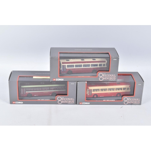 20 - A QUANTITY OF ASSORTED CORGI CLASSICS OOC BUS MODELS, assorted models from various eras and parts of... 