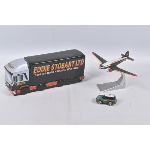 50 - A COLLECTION OF BOXED AND UNBOXED EDDIE STOBART LTD TRANSPORT VEHICLES, to include a Corgi 'The Eddi... 