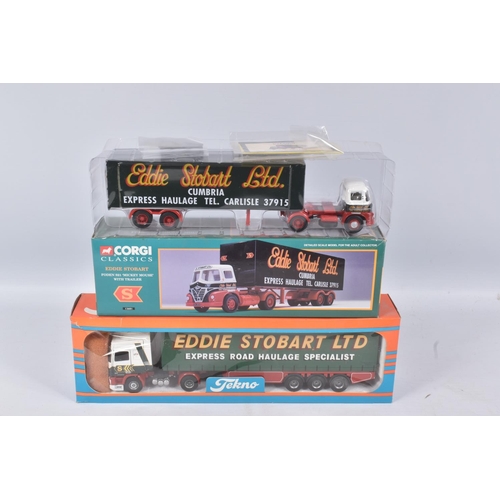 50 - A COLLECTION OF BOXED AND UNBOXED EDDIE STOBART LTD TRANSPORT VEHICLES, to include a Corgi 'The Eddi... 