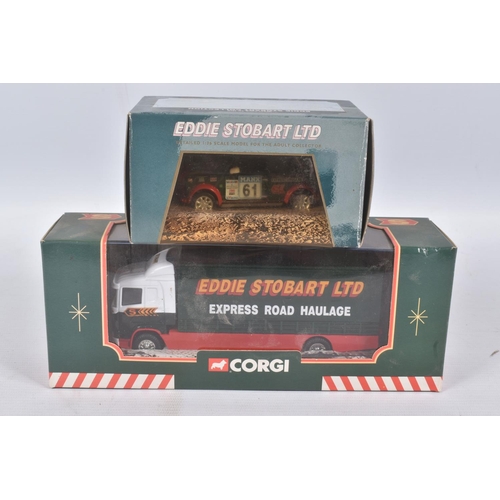 50 - A COLLECTION OF BOXED AND UNBOXED EDDIE STOBART LTD TRANSPORT VEHICLES, to include a Corgi 'The Eddi... 