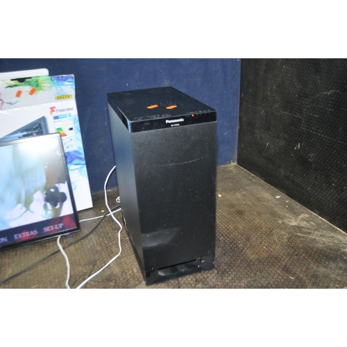 75 - AN AVTEX 15in CARAVAN TV WITH POWER SUPPLY AND REMOTE, a Bauhn TV/DVD combi with power supply and re... 