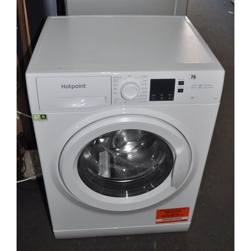 79 - A HOTPOINT LB2006C WASHING MACHINE width 60cm, depth 52cm height 85cm (PAT pass, spin cycle run but ... 