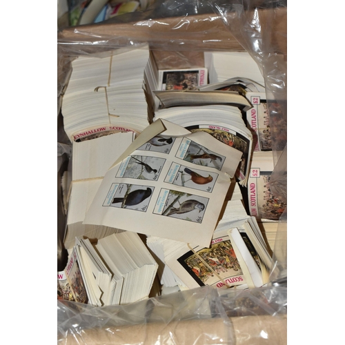 847 - SIX BOXES OF 'CINDERELLA/LOCAL' STAMPS to include thousands of Staffa Scotland, Holy Island, and Ber... 