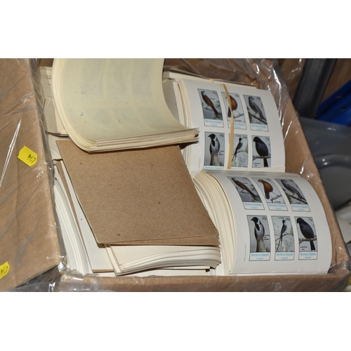 847 - SIX BOXES OF 'CINDERELLA/LOCAL' STAMPS to include thousands of Staffa Scotland, Holy Island, and Ber... 