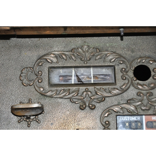 173 - NATIONAL CASH REGISTER Co, DAYTON, OHIO, U.S.A, A BRASS CASH REGISTER, of smaller proportions, with ... 