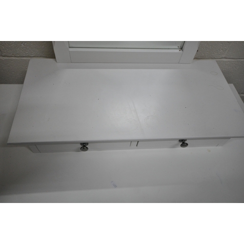 179 - A MODERN WHITE CHEST OF TWO SHORT OVER FIVE LONG DRAWERS, width 101cm x depth 56cm x height 135cm, a... 