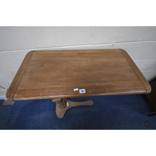 183 - JOHN CARTER TRADEMARK, 6A NEW CAVENDISH STREET, PORTLAND PLACE, LONDON, A 19TH CENTURY WALNUT TELESC... 