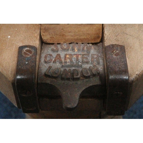 183 - JOHN CARTER TRADEMARK, 6A NEW CAVENDISH STREET, PORTLAND PLACE, LONDON, A 19TH CENTURY WALNUT TELESC... 