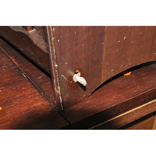 188 - A SELECTION OF OCCASIONAL FURNITURE, to include a newhome sewing machine, a sewing box, a wall clock... 