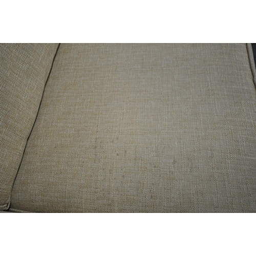 149 - NEXT, A BEIGE UPHOLSTERED LARGE TWO SEATER SOFA, length 220cm x depth 100cm x height 90cm, condition... 