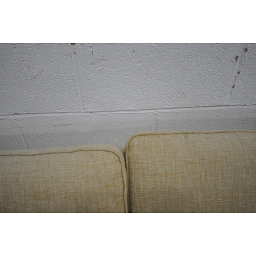 149 - NEXT, A BEIGE UPHOLSTERED LARGE TWO SEATER SOFA, length 220cm x depth 100cm x height 90cm, condition... 