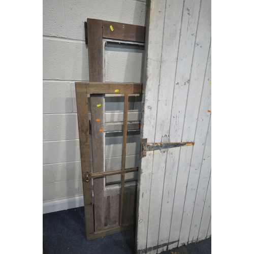 198 - TEN DOORS, varying in size and style, some painted, condition report: cannot guarantee the integrity... 