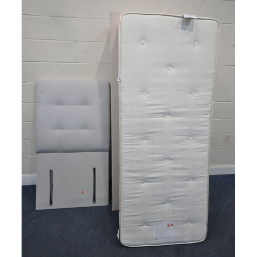 190 - A JOHN LEWIS SAVOY GUEST BED, with a grey headboard, condition report: general signs of usage