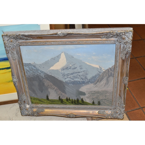 996 - FIVE 20TH CENTURY LANDSCAPE PICTURES, comprising a Leon Packwood oil on board depiction of Cockingto... 