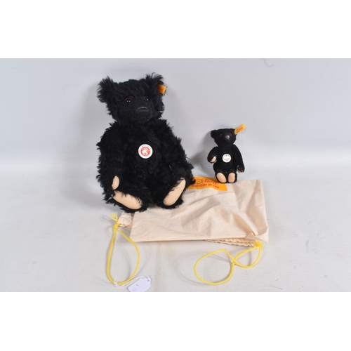 262 - TWO STEIFF CLASSIC TEDDY BEARS, the first a a Titanic Mouring bear replica 1912, no. 003509, yellow ...