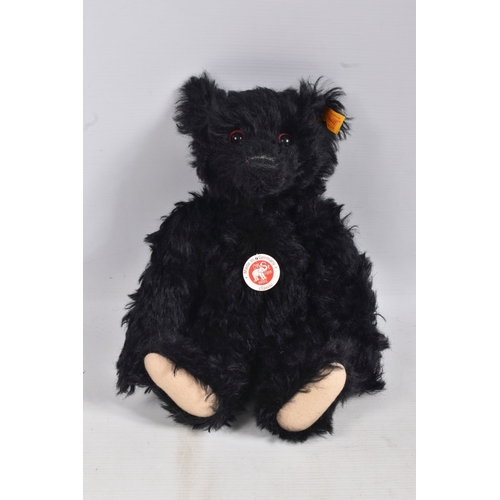 262 - TWO STEIFF CLASSIC TEDDY BEARS, the first a a Titanic Mouring bear replica 1912, no. 003509, yellow ...