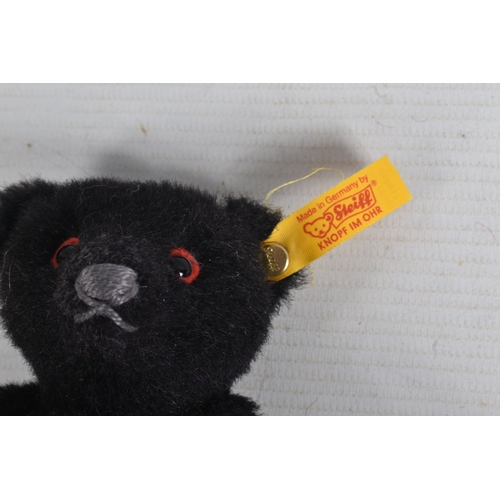 262 - TWO STEIFF CLASSIC TEDDY BEARS, the first a a Titanic Mouring bear replica 1912, no. 003509, yellow ...