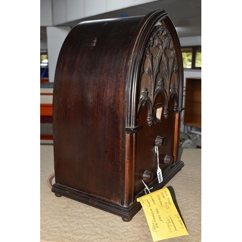 A VINTAGE BUSH RADIO MODEL AC3, early 20th century, moulded imitation ...
