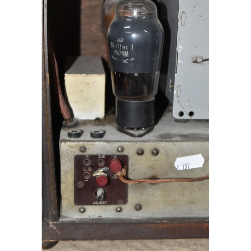 A VINTAGE BUSH RADIO MODEL AC3, early 20th century, moulded imitation ...