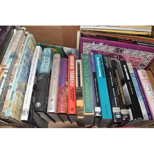 SIX BOXES OF ASSORTED BOOKS to include assorted cook books in various ...