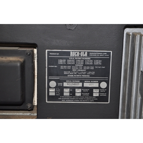 69 - A VINTAGE ROCK-OLA PRINCESS CONSOLE MODEL 461 JUKEBOX with one 45 inside (PAT pass and working). Con... 