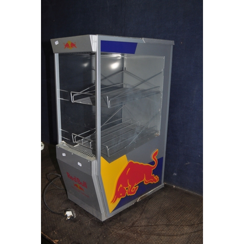 72 - A RED BULL BRANDED WESTFROST DRINKS COOLER width 30cm, depth 50cm, height 80cm (PAT pass and working... 