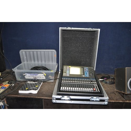 87 - A YAMAHA LS9-16 DIGITAL MIXING CONSOLE with 16 balanced inputs, 8 balanced outputs, power cable, man... 