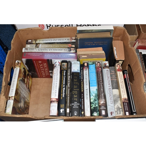SIX BOXES OF BOOKS, approximately one hundred and twenty titles ...