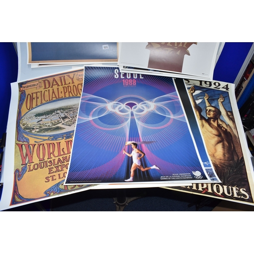 A Collection of 25 Prints that are Reproduction Olympic Games Posters ...