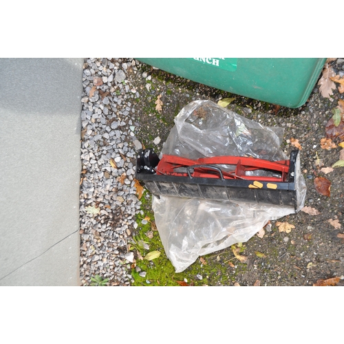 5 - A SUFFOLK PUNCH PETROL CYLINDER MOWER with scarifier cylinder fitted and mower cylinder separate and... 