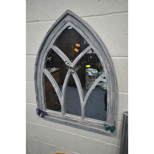 187 - A SELECTION OF WALL MIRRORS, varying in shape, size, designs, colours, etc, condition report: genera... 