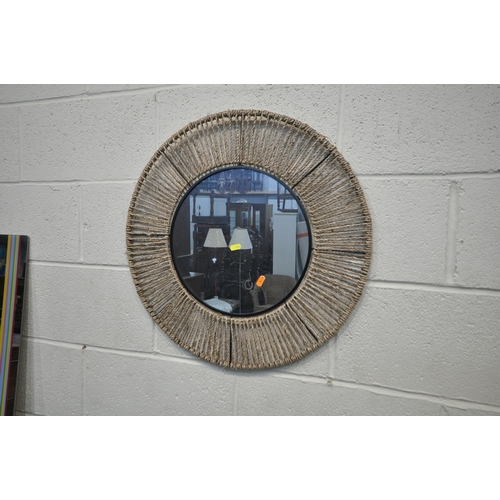 188 - A WHITE PAINTED CHEVAL MIRROR, height 150cm, an overmantel mirror, a triple dressing mirror, along w... 